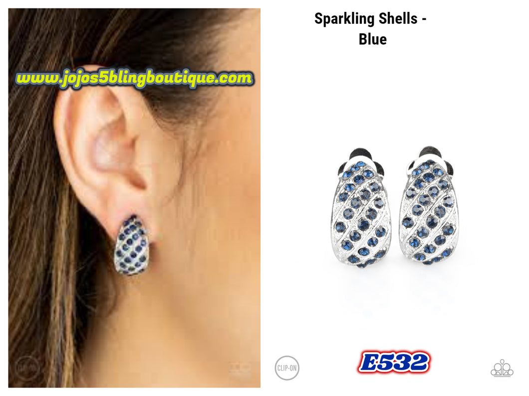 Sparkling Shells - Blue E532