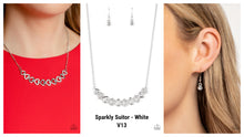 Load image into Gallery viewer, Sparkly Suitor - White V13