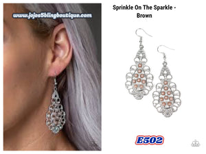 Sprinkle On The Sparkle - Brown E502
