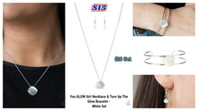 Load image into Gallery viewer, You GLOW Girl Necklace &amp;  Turn Up The Glow Bracelet - White S15