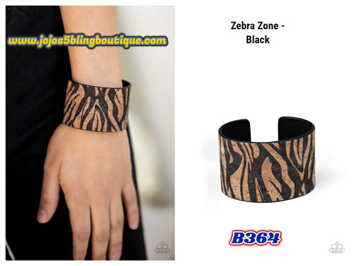 Zebra Zone - Black B364